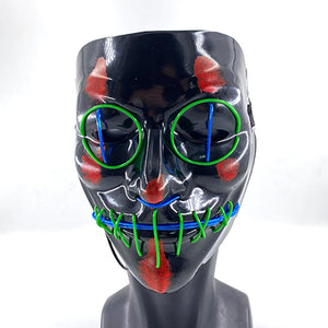 Masque Cyberpunk Halloween Néon Led