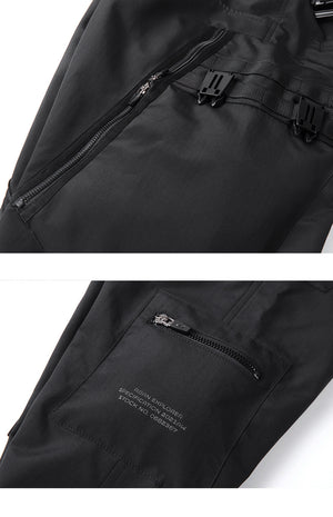Black Cargo Techwear Pants