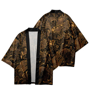 Male kimono Gold Dragon