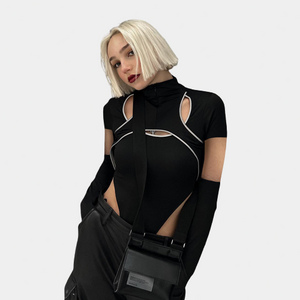 Techwear Bodysuit Striped