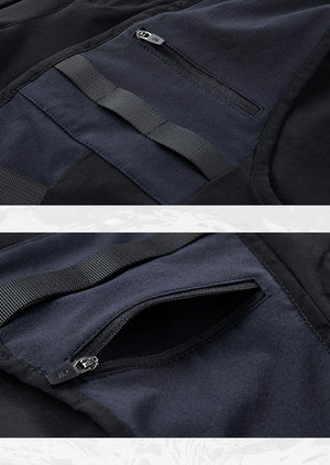 Navy Cargo Techwear Shorts