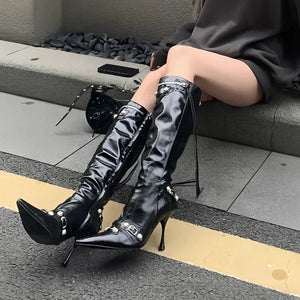 Knight High Boots Black