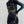 Goth Leather Waist Corset Harness — women's black faux-leather goth harness accessory