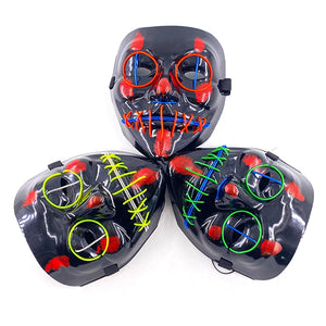 Masque Cyberpunk Halloween Néon Led