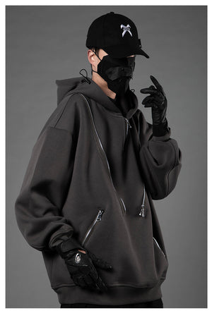 Techwear Black Tactical Hoodie