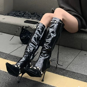 Knight High Boots Black