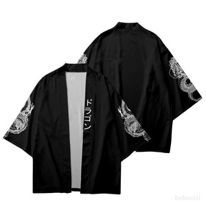 Mens Black kimonos