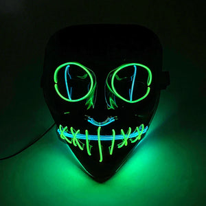 Masque Cyberpunk Halloween Néon Led