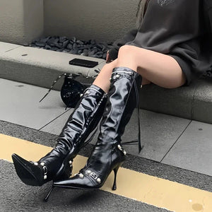 Knight High Boots Black