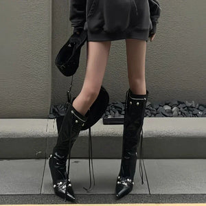 Knight High Boots Black