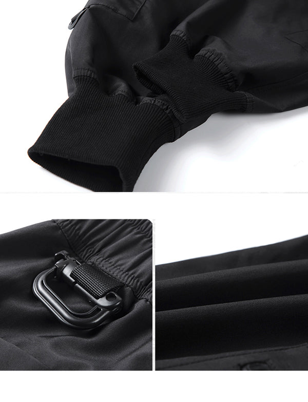 Black Cargo Techwear Pants