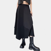 Black Long Techwear Skirt