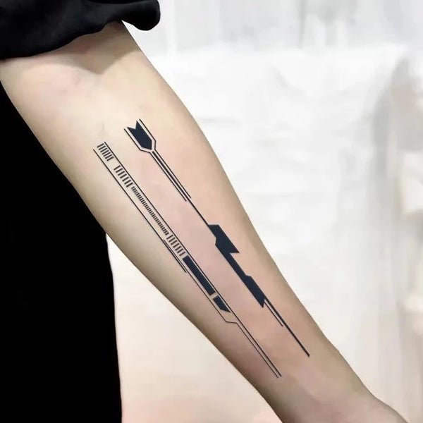 Cyberpunk arm tattoos