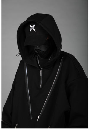 Techwear Black Tactical Hoodie