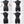 Goth Leather Chain Harness — women's black faux-leather goth harness accessory