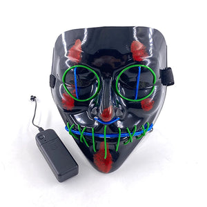 Masque Cyberpunk Halloween Néon Led