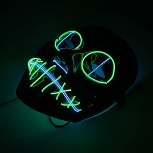 Masque Cyberpunk Halloween Néon Led