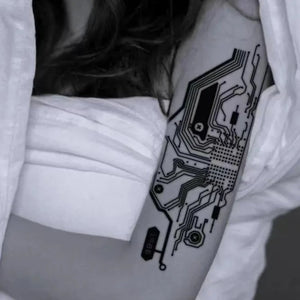 Cyberpunk style tattoos