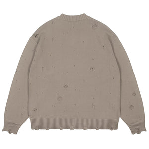 Ripped Techwear Sweaters Harajuku