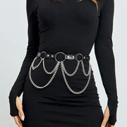 Goth PU Leather Waist Belt