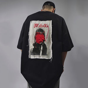 Vintage Techwear T Shirt Oversized