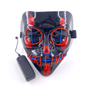 Masque Cyberpunk Halloween Néon Led