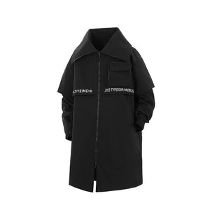 Long techwear coat