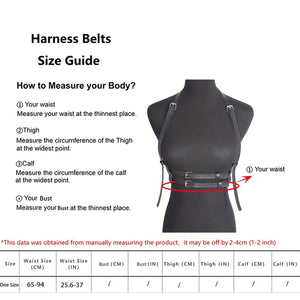 Goth Waist Corset Belt — women's black faux-leather goth belt accessory