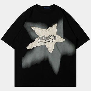 Oversized Techwear T Shirt Star