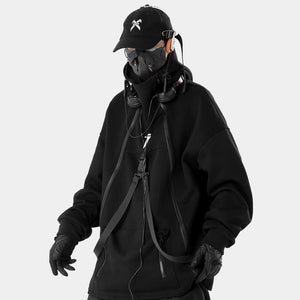 Front Zipper Techwear Hoodie