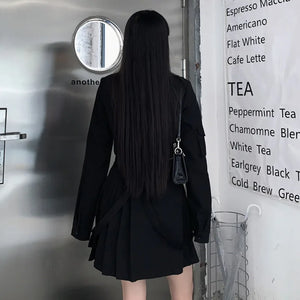 Two Pieces Set Techwear Skirt