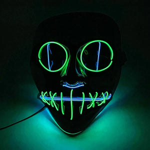 Masque Cyberpunk Halloween Néon Led