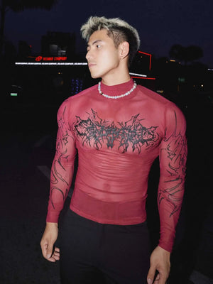Techwear Mesh Compression Shirt