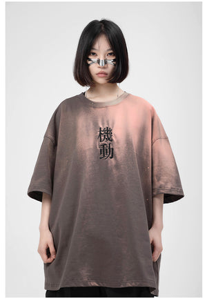 Embroidery Techwear T-Shirt Casual