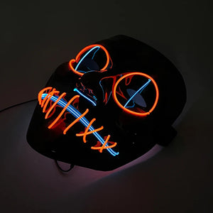 Masque Cyberpunk Halloween Néon Led