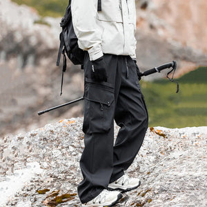 Multi-pocket Vibrant Black Pant