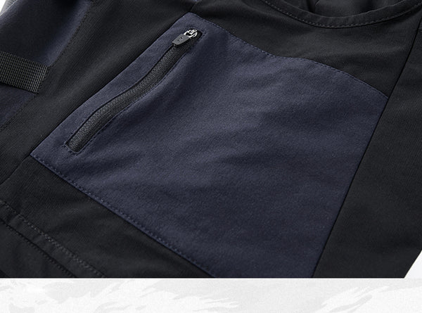 Pantalones cortos cargo techwear azul marino