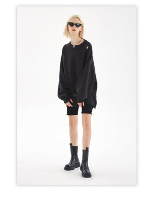 Ripped Techwear Sweaters Harajuku