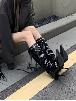 Knight High Boots Black