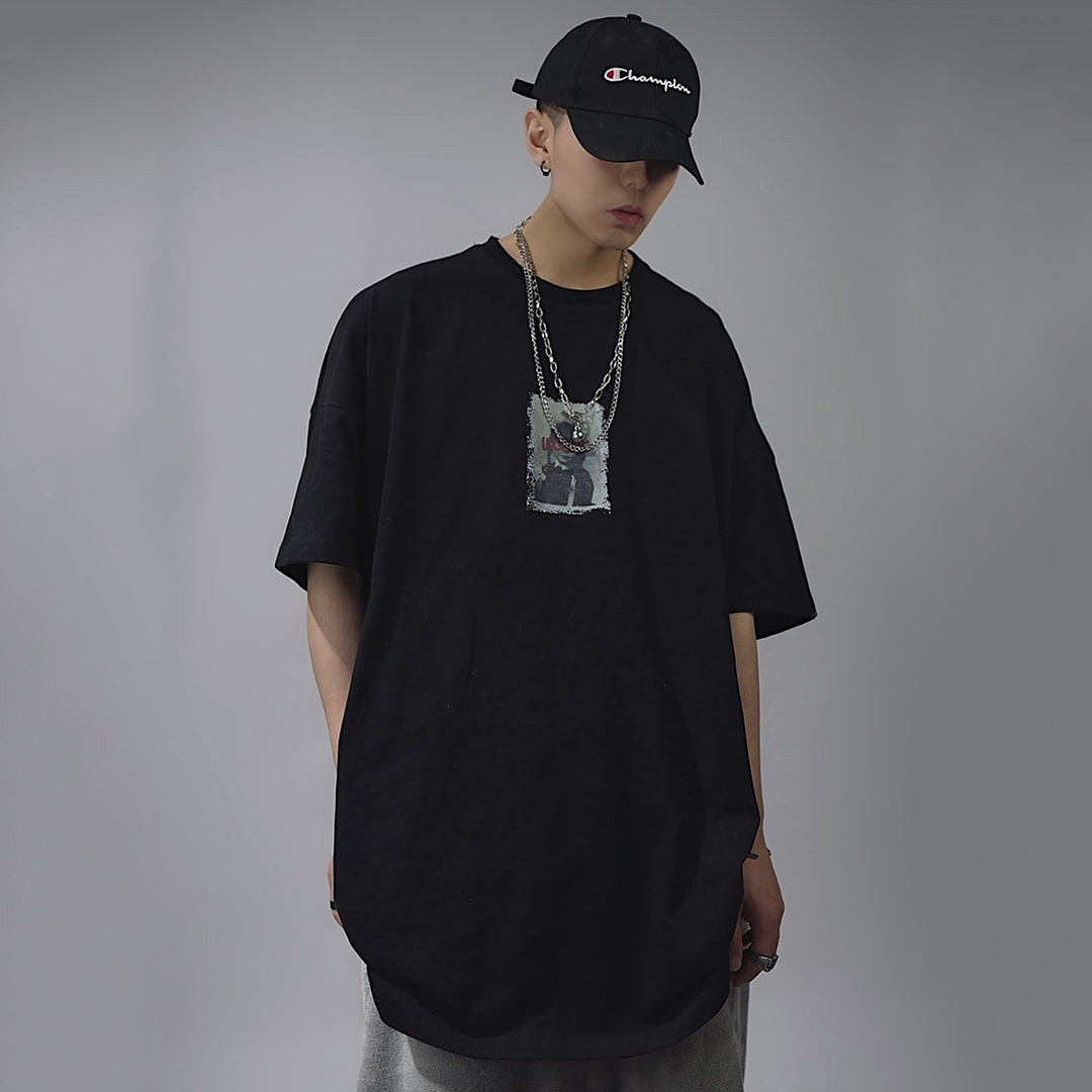 Home Vintage Techwear T Shirt Oversized