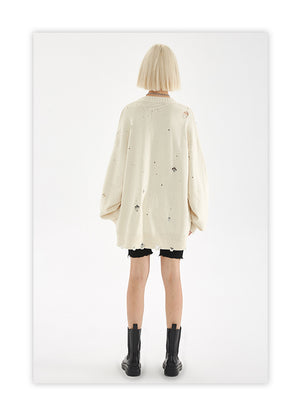 Ripped Techwear Sweaters Harajuku