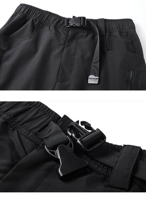 Black Cargo Techwear Pants