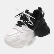 Plateau-Schuhe Weiße Sneaker