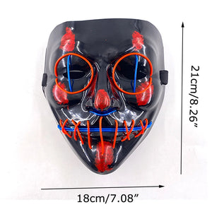 Masque Cyberpunk Halloween Néon Led