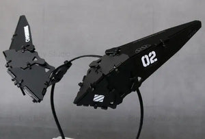 Cyberpunk Mechanical Wing Headband — women mechanical cyberpunk hair accessory