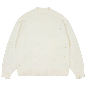 Ripped Techwear Sweaters Harajuku