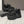 Schwarze Chunky Plateau-Sneakers
