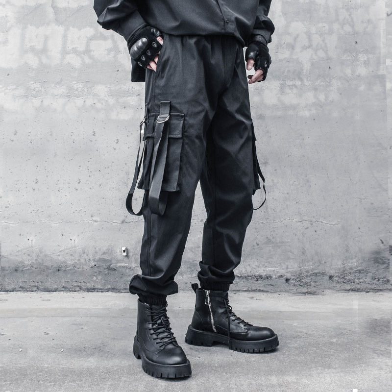 Big Pockets Techwear Pants Japanese Darkwear Joggers Cargo 