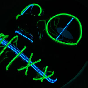 Masque Cyberpunk Halloween Néon Led