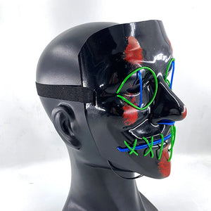 Masque Cyberpunk Halloween Néon Led